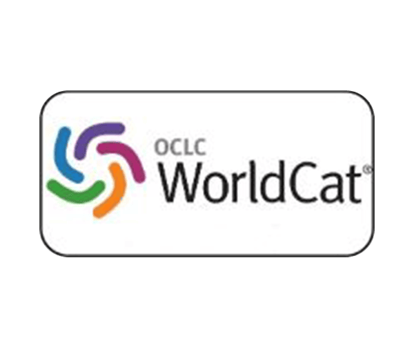 OCLC WorldCat logo featuring a colorful swirl design on the left and the text OCLC WorldCat on the right, set against a white background with a rounded black border.